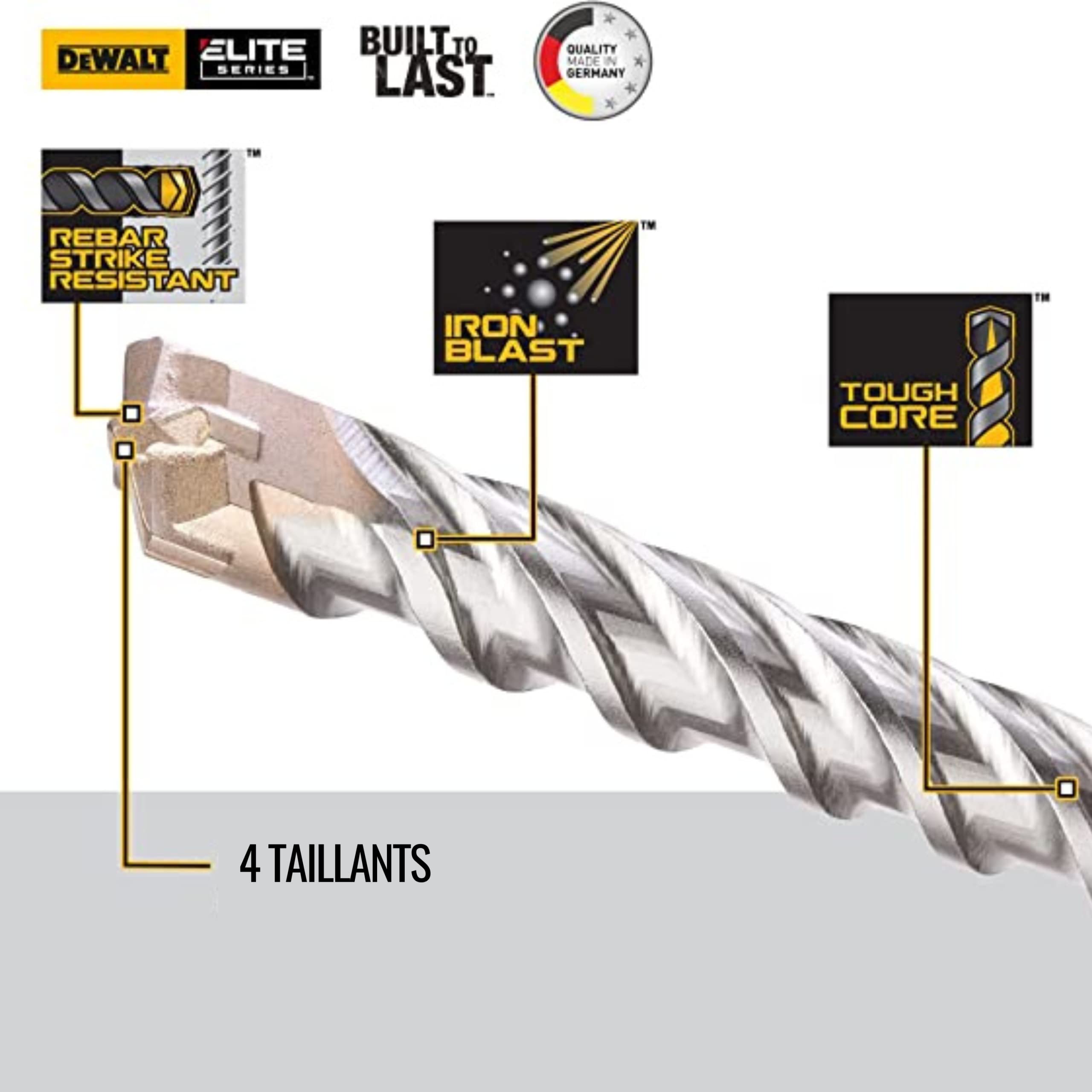 Dewalt SDS-Plus Elite DT8912 Hammer Drill Bit (6 x 110 x 50 mm